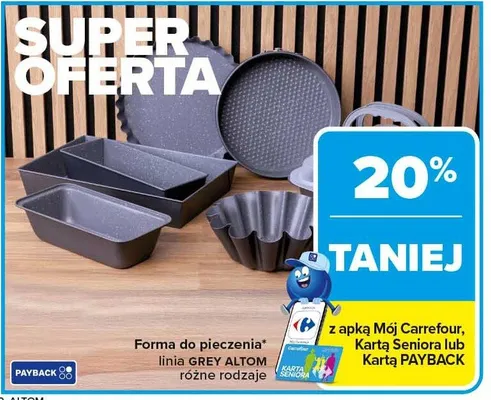 Forma do pieczenia linia Grey Altom różne rodzaje promocja w Carrefour
