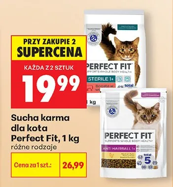 Sucha karma dla kota różne rodzaje promocja w Biedronka