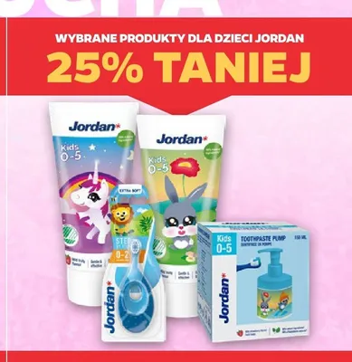 Pasta do zębów dla dzieci Jordan Kids 0-5 promocja w Netto