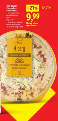 Pizza z pieca kamiennego capricciosa Chef Select promocja w Lidl