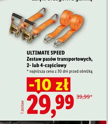Zestaw pasów transportowych 4-częściowy Ultimate Speed promocja w Lidl