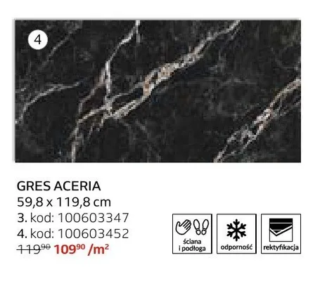 Gres Aceria 59,8x119,8 cm kod 100603452 promocja w Komfort