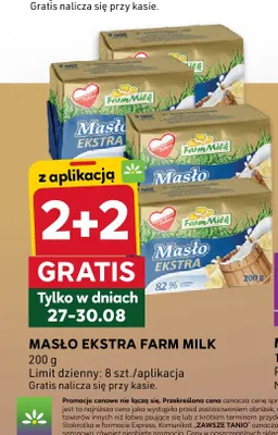 Masło ekstra Farm Milk promocja w Stokrotka