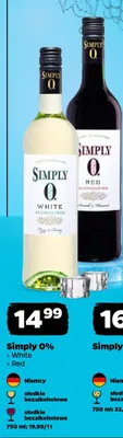Wino bezalkoholowe Simply White promocja w Netto