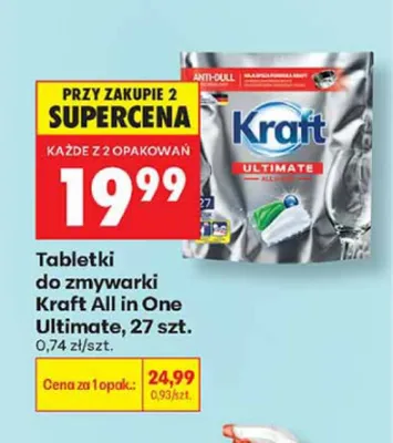Tabletki do zmywarki Kraft All in One Ultimate promocja w Biedronka