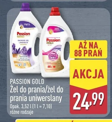 Żel do prania Passion Gold Lavender promocja w Aldi