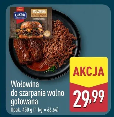 Wołowina do szarpania wolno gotowana promocja w Aldi