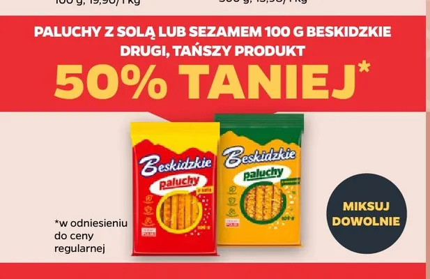 Paluchy z sezamem Beskidzkie promocja w Netto