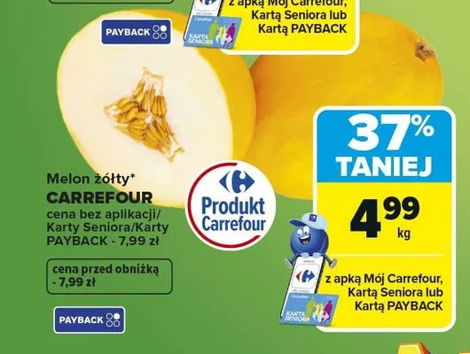 Melon żółty Carrefour promocja w Carrefour