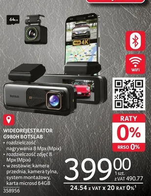 WIDEOREJESTRATOR G9800 R0TSLAD promocja w Selgros