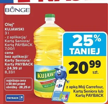 Olej kujawski promocja w Carrefour