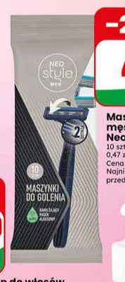 Maszynki do golenia męskie 2 ostrza Neo Style promocja w Dino