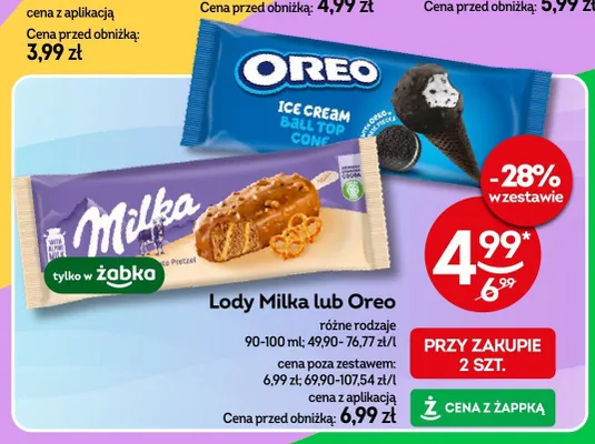 Lody Oreo Ball Top Cone promocja w Żabka