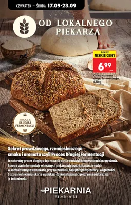 Chleb 4 ziarna długa fermentacja Piekarnia Biedronki promocja w Biedronka