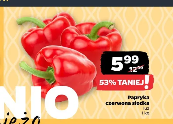 Papryka czerwona słodka promocja w Netto