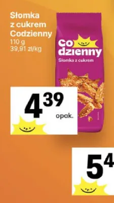 Słomka z cukrem Codzienny promocja w Delikatesy Centrum