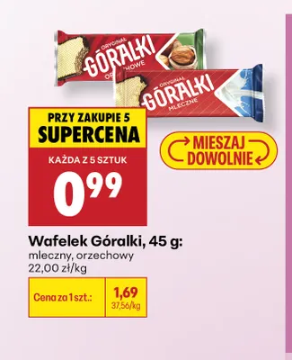 Wafelek Góralki mleczny promocja w Biedronka