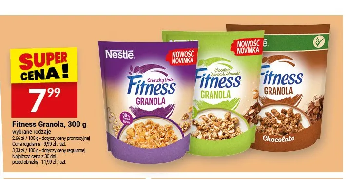 Fitness Granola Crunchy Oats Nestlé promocja w Twój Market