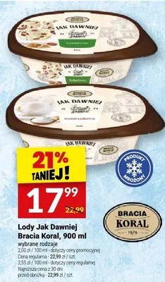 Lody Bracia Koral promocja w Twój Market