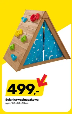 Ścianka wspinaczkowa 108x80x93cm promocja w Bricomarche