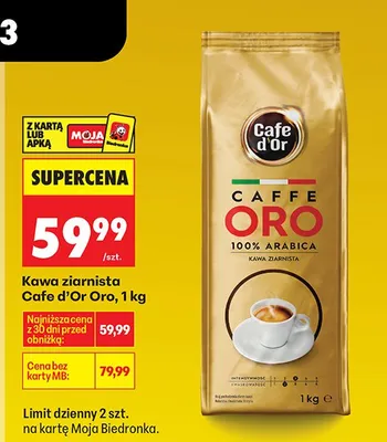 Kawa ziarnista 100% Arabica promocja w Biedronka