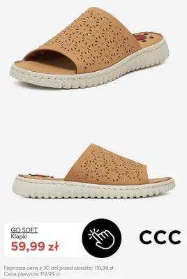Klapki Go Soft promocja w CCC