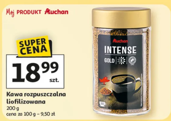 Kawa rozpuszczalna liofilizowana promocja w Auchan