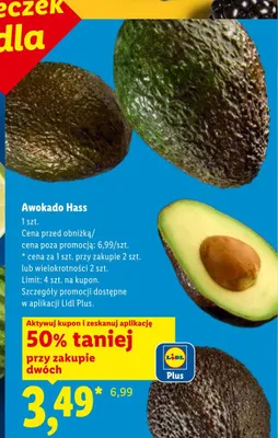 Awokado Hass promocja w Lidl