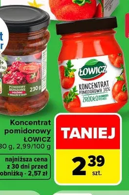 Koncentrat pomidorowy Łowicz promocja w Carrefour Market
