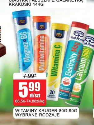 Witaminy Krüger Elektrolity Mag promocja w Bingo