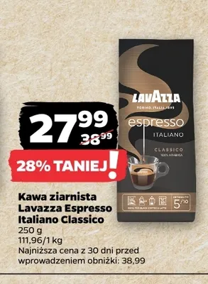 Kawa ziarnista Lavazza Espresso Italiano Classico promocja w Netto