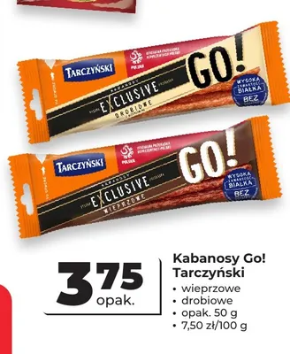 Kabanosy Go! wieprzowe Tarczyński promocja w Odido