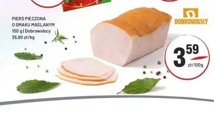 Pierś pieczona o smaku maślanym Dobrowolscy promocja w Sedal