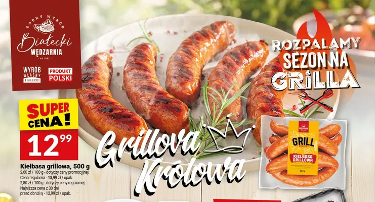 Kiełbasa grillowa Białecki promocja w Twój Market