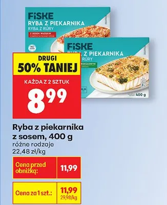 Ryba z piekarnika z sosem promocja w Biedronka