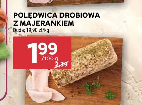 Polędwica drobiowa z majerankiem Duda promocja w Stokrotka