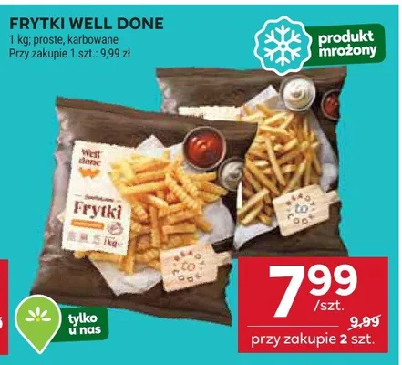 Frytki proste, karbowane promocja w Stokrotka