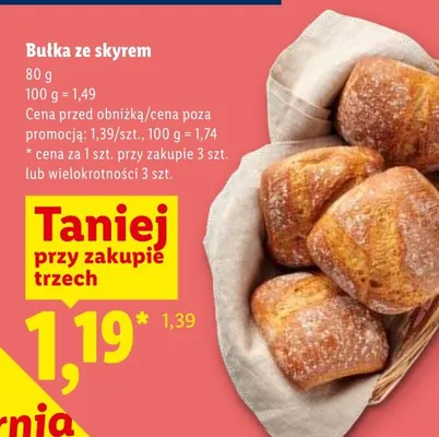 Bułka ze skyrem promocja w Lidl