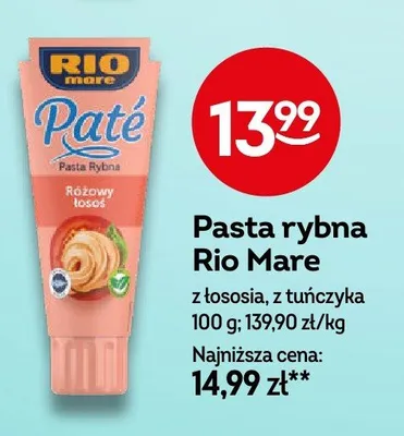 Pasta rybna z łososia, z tuńczyka promocja w Żabka