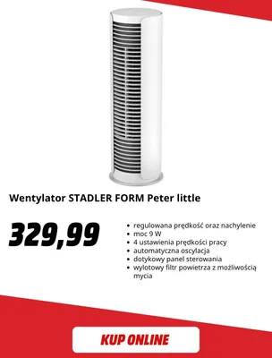 Wentylator Stadler Form Peter little promocja w Media Markt