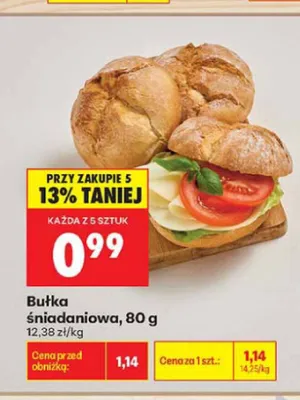 Bułka śniadaniowa promocja w Biedronka