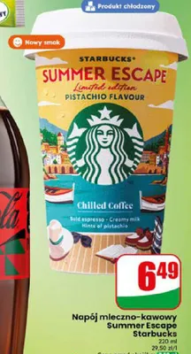 Napój mleczno-kawowy Starbucks Summer Escape Pistachio Flavour promocja w Dino