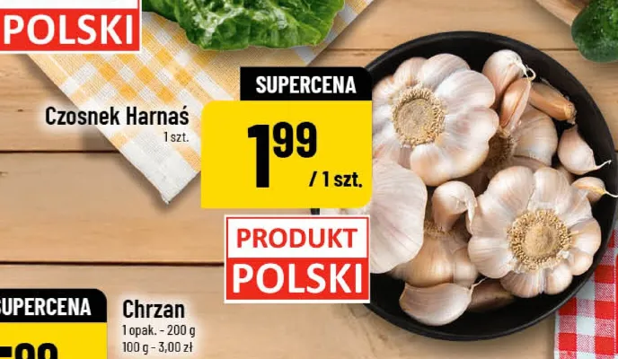 Czosnek Harnaś promocja w POLOmarket