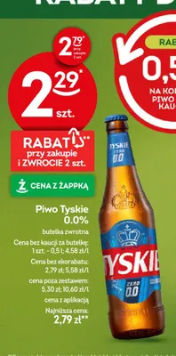 Piwo bezalkoholowe Tyskie promocja w Żabka