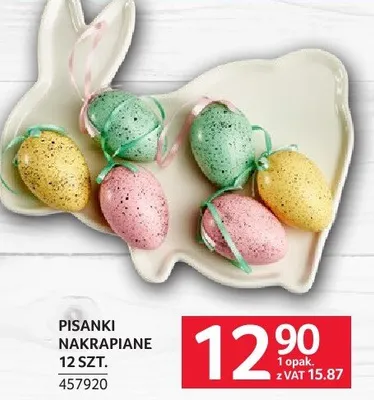 Pisanki nakrapiane 12 szt. promocja w Selgros