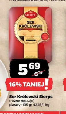 Ser Królewski w plastrach Sierpc promocja w Netto