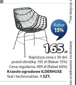 Krzesło ogrodowe Ilderhuse promocja w Jysk
