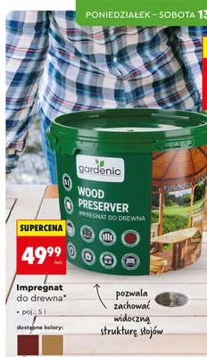 Impregnat do drewna promocja w Biedronka