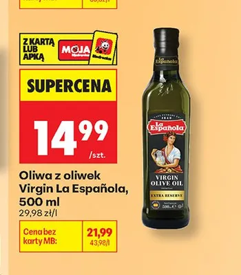 Oliwa z oliwek Virgin La Española promocja w Biedronka