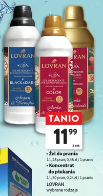 Żel do prania Lovran wybrane rodzaje promocja w Intermarche